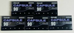 Lot of 5 – Maxell Capsule 90 – Metal Cassette Tape – IEC Type IV – New Sealed