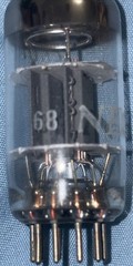 12AD7 NEC Japan Smooth Plates Halo Getter Tube Premium Low Noise 12AX7 Variant