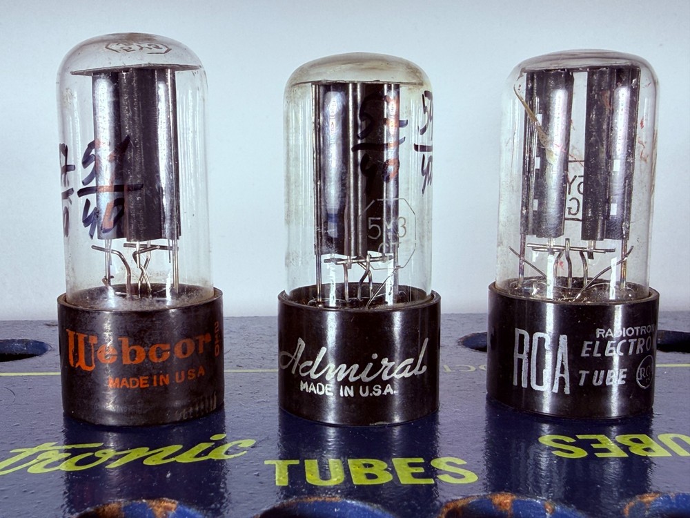 Lot of 3 RCA 5Y3GT Tested Good Tube