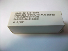 SLEEVE OF 5 NOS JAN 5814A / 12AU7A TUBES