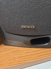 Aiwa USA SX-N3500/3550 40W 3 Way Bass Reflex Speaker System Bookshelf Pair Black