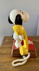 Vintage 1976 ATC Snoopy Woodstock Telephone Tested Working Peanuts Character