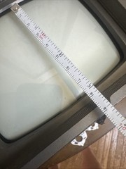 Vintage Osaka KTV-1010 Deluxe Portable 5” B&W CRT TV 1985 Korea Retro