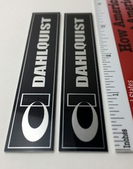 Dahlquist Speaker Badge Emblem with DQ Logo Pair Aluminum DQ-10