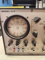 Letrotech Model V-7 Vectorscope Instrument for Testing BW and Color TVs, Vintage