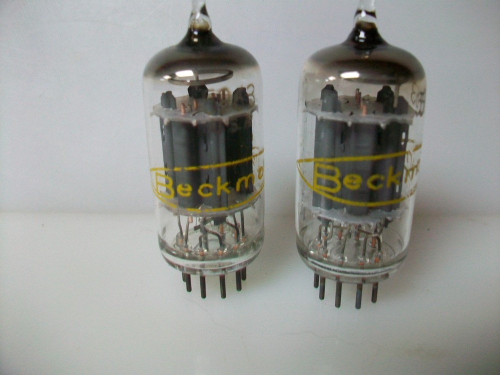 NOS MATCHED PAIR BECKMAN (SYLVANIA) 5963 TUBES (PER ORANGE VT1000)