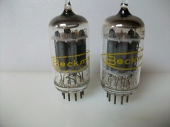 NOS MATCHED PAIR BECKMAN (SYLVANIA) 5963 TUBES (PER ORANGE VT1000)