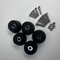 5 New FEET w/ hardware for Sansui G-8000 G-9000G-9000DB Heavy-Duty Foot Parts
