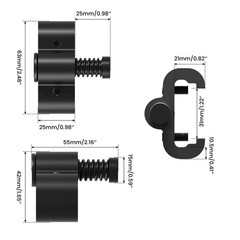 2PCS Adjustable Barn Door Stopper, Upgrade Sliding Barn Door Stopper for Flat…