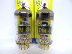 2x (PAIR!) TESLA E88CC (=6922 CCa CV2492) Gold Pins, Red Top, 1974 NOS, 100%