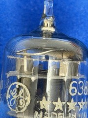 Two GE 6386 Tubes / Amplitrex Tested +100% / D Getter / X3 Mica /Black Plates