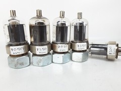 6146B/6883B RCA AND GE TEST NOS LOT OF 5 VACUUM TUBES
