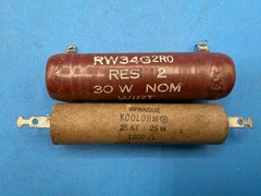 Lot of Vintage High Wattage Wirewound Power Resistors Mixed Brands RE