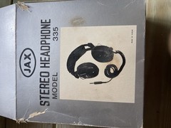 Vintage Black Stereo Headphones Jax Brand