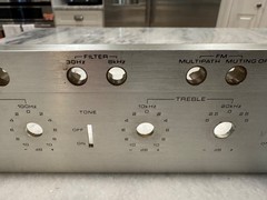 PIONEER SX-1250 PARTS OR REPAIR Faceplate No Glass Bent See Imagines Description