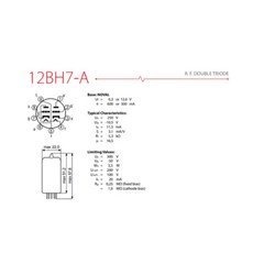 1PC NEW Audio Valve Vacuum Slovakia JJ 12BH7A Gold plated pin