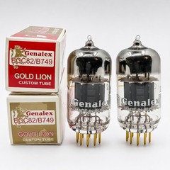 Genalex Gold Lion ECC82 / 12AU7 Matched Pair – Tested Low Noise Audio Tubes