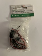 Radio Shack HEAVY DUTY 9V Battery Snap Connectors (3) 270-324 Tandy 🔥NEW NOS💥