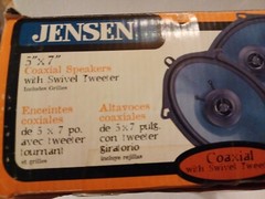 Vintage Pair Vintage Jensen Coaxial Swivel Tweeter 5×7 Speakers NEW XS2570