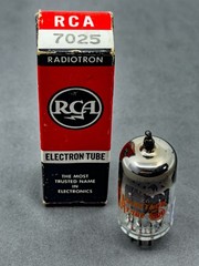 Balanced NOS RCA 7025 Short Gray Plates Halo Getter NIB Cond Tests NOS Amplitrex