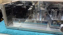 Radio Craftsmen RC10 & RC-2 6V6GT Hi-Fi tube amplifier -tuner glass display case