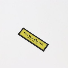 Western Electric paper sticker badge replacement piece 39mm(1.53″)X12mm(0.47″)