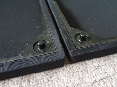 FISHER GRILL COVER SET REMOVED FROM MODEL STV-758 TOWER FLOOR SPEAKER SYSTEM