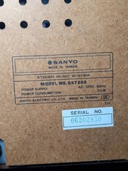 Vintage Sanyo GXT 220 Stereo Music System Turntable Cassette Repair Parts