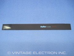 NOS HAFLER “XL600 Excelinear” Front Face / Panel Self-Adhesive Label Logo Strip