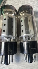 Matched Pair 6CA7 EL34 Vintage Sovtek Reflektor H3B3 Fat Bottle Power Tubes