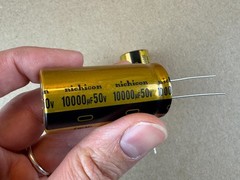 2 New Main Capacitors Pioneer SX-780 SA-7500 II Nichicon 10000 uf 50v 25mm