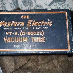 WESTERN ELECTRIC VT-5 215-A VACUUM TUBE VINTAGE US NAVY 1940’s NOS NIB