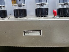 Marantz Model 9 Stereophonic Tube Power Amplifier Pair Untested
