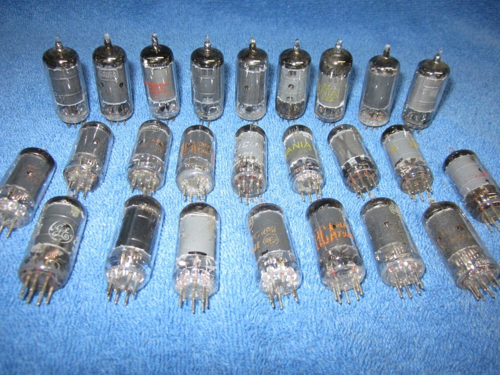 6AU6 TESTED Lot 25pcs Pentode Tubes TV Audio Pre-Amp HAM