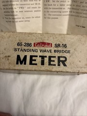 Vintage Calrad 65-286 SR-16 Standing Wave Bridge Meter Not Tested