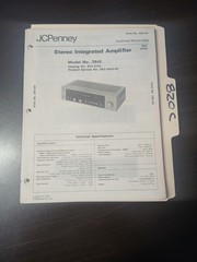 JC Penney 3840 Service Manual Original Repair Book Stereo Integrated Amplifier