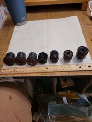 Vintage VACUUM TUBE ADAPTER LOT INCLUDES 9 TO 8 PIN, 7 TO 8 PIN, 8 TO 7 PIN PLUS