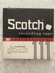 Scotch Recording Audio Tape 111 Standard Vintage 3m ¼ inch x 1200 FT 7 inch Reel