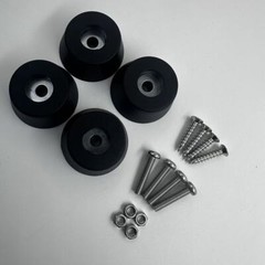 4 New FEET w/ hardware for Pioneer SX-880 RT-701 RT-707 Heavy-Duty Foot Parts