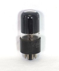 1 Vintage Used National Union Admiral 6SN7GT Black Glass Tube – Tests Low