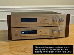 3 SETS! Black Walnut Rails Pioneer RG-2 RG-60 RG-70 RG-9 SR-303 SR-60 SR-70 SR-9