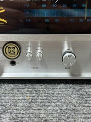 Vintage Allied 498 Solid State Stereophonic Receiver — Wood Cabinet — Japan