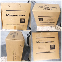 Vtg Magnavox Stereo Headphones Model #1A9163 w Box & Manual JAPAN Tested Working