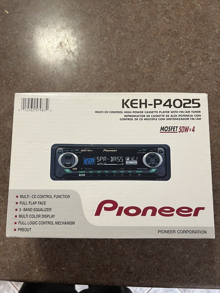 Pioneer KEH-P4025 car stereo cassette player receiver 2002 retro old headunit