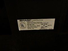 EXCELLENT VINTAGE SHARP MODEL 13VT-J100 TV/VCR COMBO, WORKS FOR GAMES, READ DESC