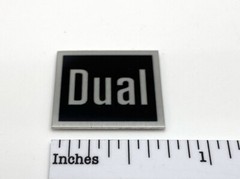 Dual Turntable Badge Logo For Dust Cover or Plinth Custom Made Aluminum
