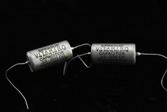 Qty 2 Sprague Vitamin Q .22uF 300V PIO Capacitors Matched Pair Tone Caps NOS USA