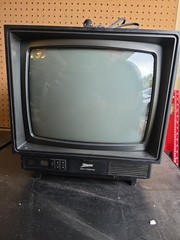 Zenith Space Command CRT TV SS1311W 13″ Color Retro Gaming Wood Grain AS IS