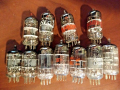 mixed Lot Of 11 NEC & other Tubes 6EJ7 6BQ7 6LX8 801 802 5CG8 Holland Test Good