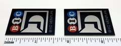 BIC Venturi Speaker Grille Badges Pair Custom Made Aluminum
